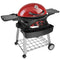 Ziegler & Brown BBQ Triple Grill Chilli Red Mobile Cart Bundle