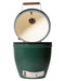 Big Green Egg Large Front View with Lid open and white background