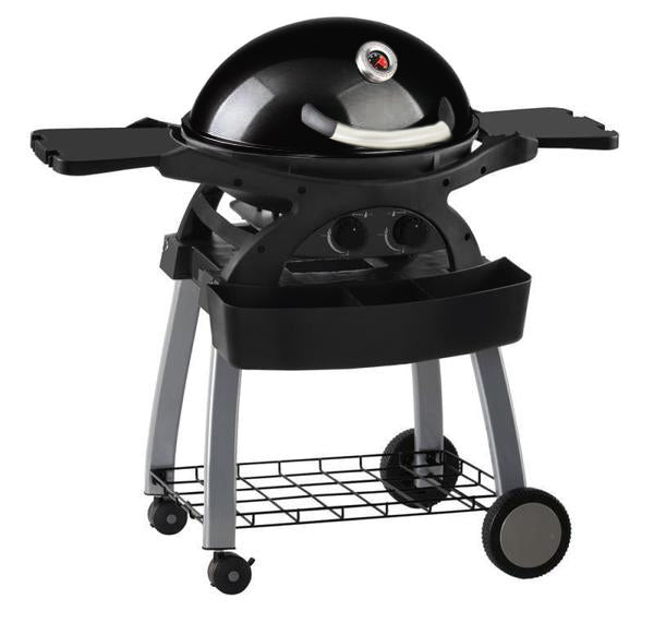 Ziegler & Brown BBQ Twin Grill Black Limited Edition Mobile Cart Bundle