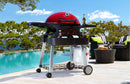 Ziegler & Brown BBQ Triple Grill Chilli Red Mobile Cart Bundle